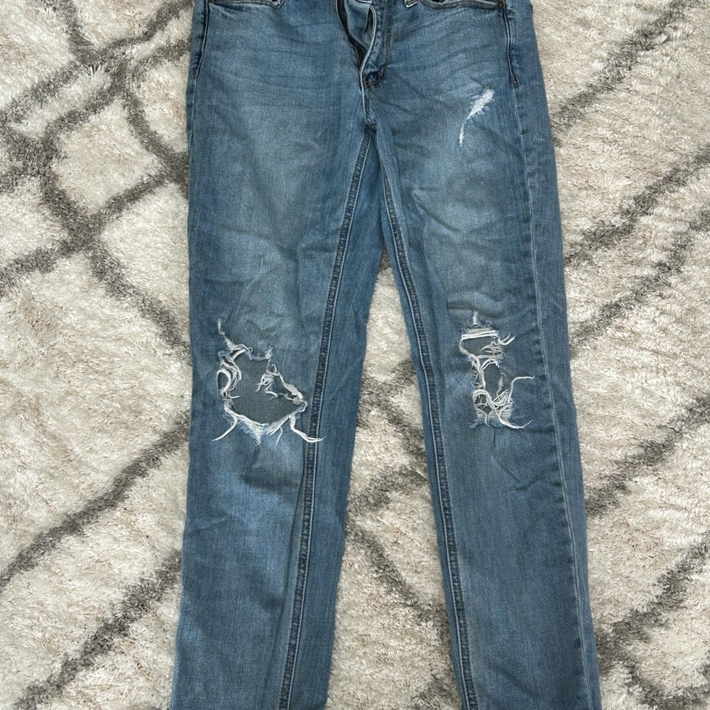Empyre Blue Skinny Distressed Jeans SIZE US3